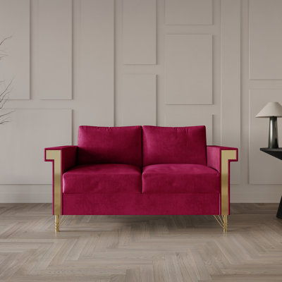 Snaresbrook Fabric 56.30'' Reception Loveseat