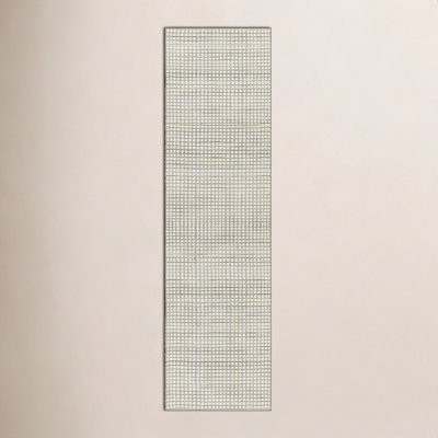 Acerra Green Hand-Woven Geometric Outdoor Rug