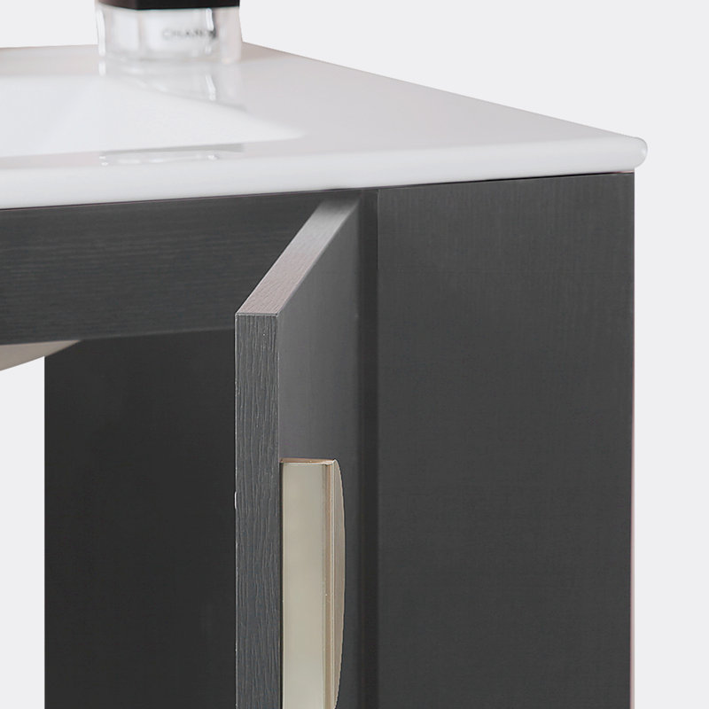 Ensemble de meuble-lavabo mural simple 29,90 po avec plateau en céramique Ryelle