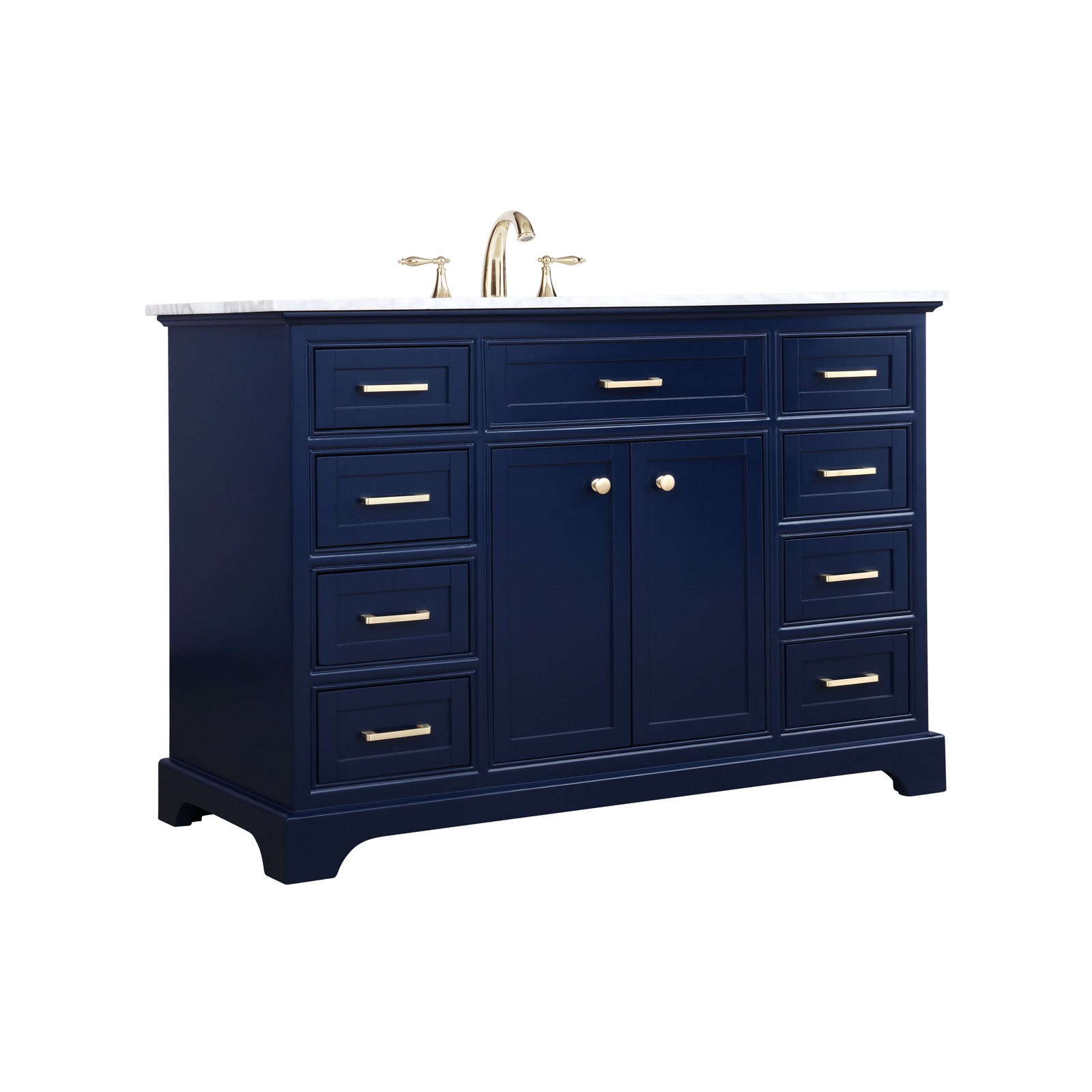 Hermes 48'' Single Bathroom Vanity, Blue