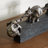 Polystone Elephant Decorative Black Sculpture
