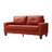 Vegas Faux Leather Square Arm Sofa-22598859