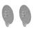Pack Of 2 Clear Suction Cups With Hooks 3"