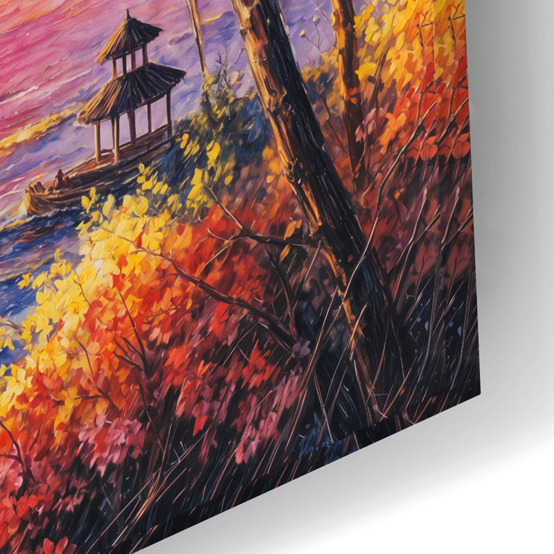 «Bali Ocean Sunset» par Rey Klimt, art mural en verre acrylique, H 16 po x l 24 po x P 0,2 po