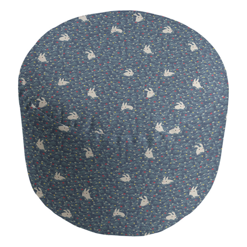 repose-pieds lapin lapin Leffel, Bleu / Rouge