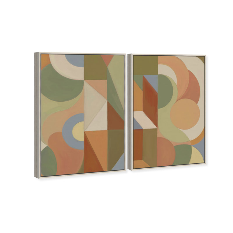 Adore You Set Set by Oliver Gal, 92"H x 62"W, Silver Floater Frame