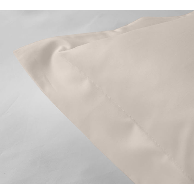 Organic Cotton Blend Standard Sham Set, Ivory, King