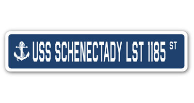 Schenectady Lst 1185 Street Sign Heavy Duty Plastic 4" X 18"