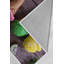 Tapis brun / mauve / vert en polyester tissé à plat à la machine Addilynn-315091528