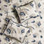Collection de courtepointe en microfibre bleue - literie simple / simple TG avec motifs corail