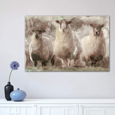 Trois moutons - reproduction d'art