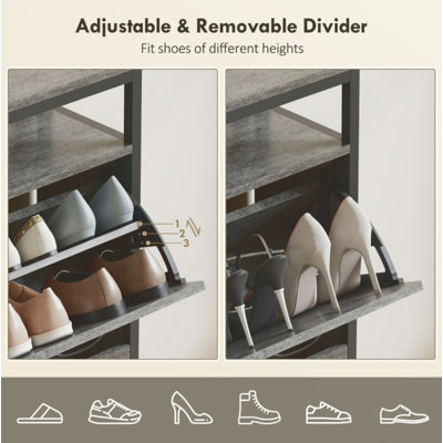 20 Pair Flip Down Shoe Storage