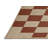 Machine Washable Checkered Brown Area Rug-119600833