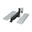 Deltana DASH95U26D Spring Hinge, Double Action w/ Solid Brass Cover Plates in Brushed Chrome-1062216517