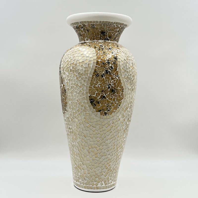 Handmade Terracotta Floor Vase, 24" H x 10" W x 10" D