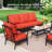 Argyri 5 - Person Outdoor Seating Group with Cushions-110429535