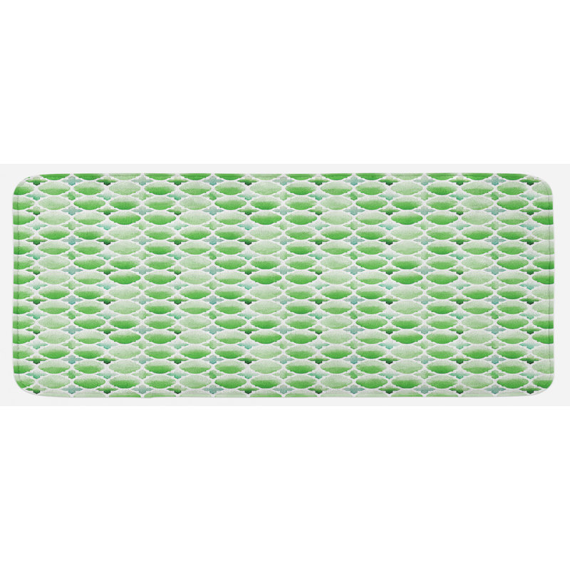 Tapis de cuisine quadrilobe