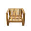 Chaise longue avec repose-pieds en bois d'acacia-1082079086