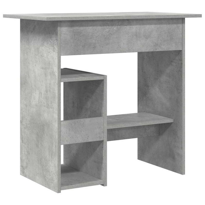 Desk Engineered Wood, Concrete Grey, Computer Desk