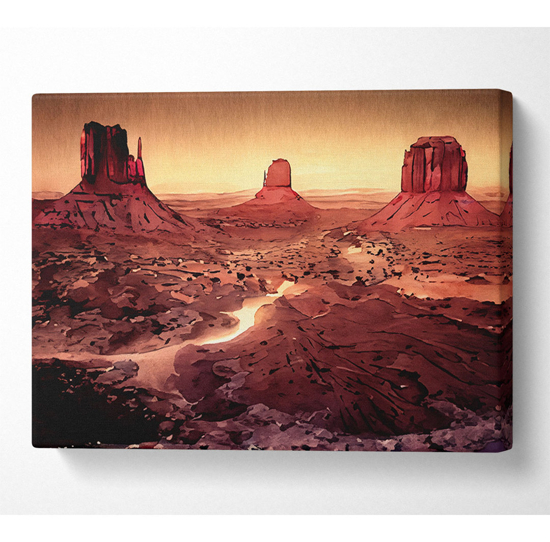 Dark Monument Valley Arizona - Kunstdrucke auf Leinwand