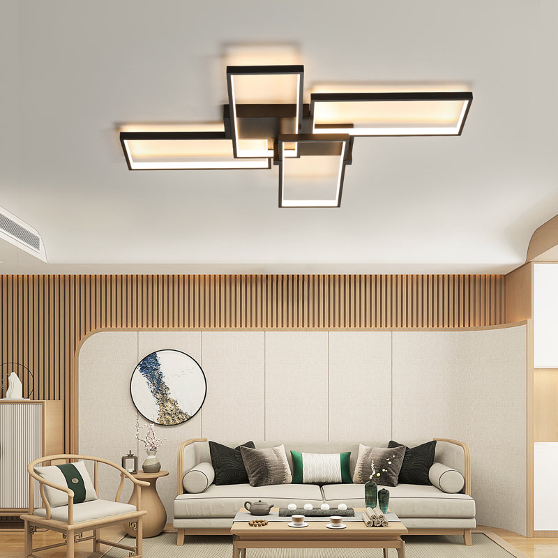 Chakelia LED Flush Mount, Black