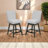 Cyrus Swivel Upholstered Stool-1089046701-1089046702
