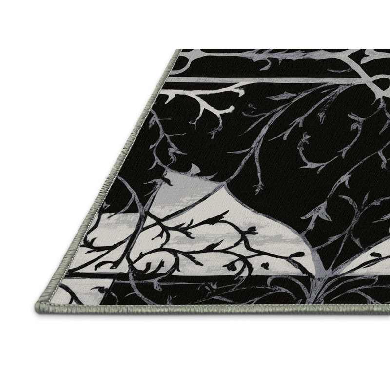 Stealth Bloom Rug, Rectangle 4' x 6'