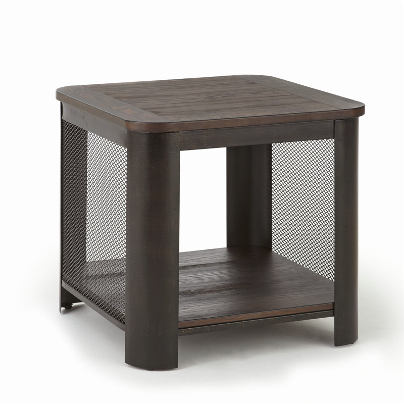 Gerringer Solid Wood Top End Table