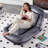 Jora Folding Upholstered Chaise Lounge with Adjustable Backrest-114549923