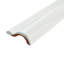 Santorini 7.9" x 2" Ceramic Chair Rail Tile Trim in Blanco