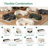 Abramson U Shaped Sleeper Sectional Sofa Bed With Storage Space-117494807