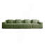 Canapé modulaire sans siège à 4 places, canapé avec assise profonde, canapé modulaire moderne à 4 places avec coussins décoratifs, tissu velours côtelé -958783547