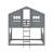 Twin Over Twin House Bunk Bed With Ladder-737704733