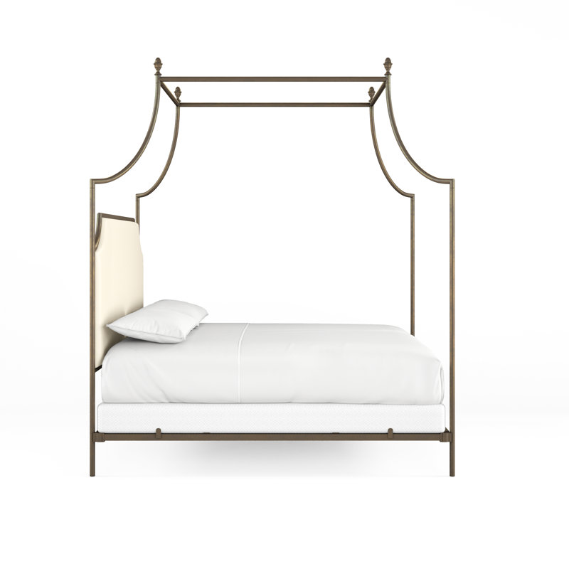 337 Flying Arch Canopy Bed | Complete Canopy, California King, Vintage Champagne/Beige