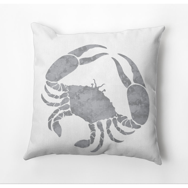Housse de coussin d'extérieur carré Beach Insert, Gris, 16 po x 16 po