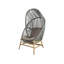 Hive Hanging Chair Hammock Teak Base with Cane-line AirTouch Seat/Back Cushion-439988677