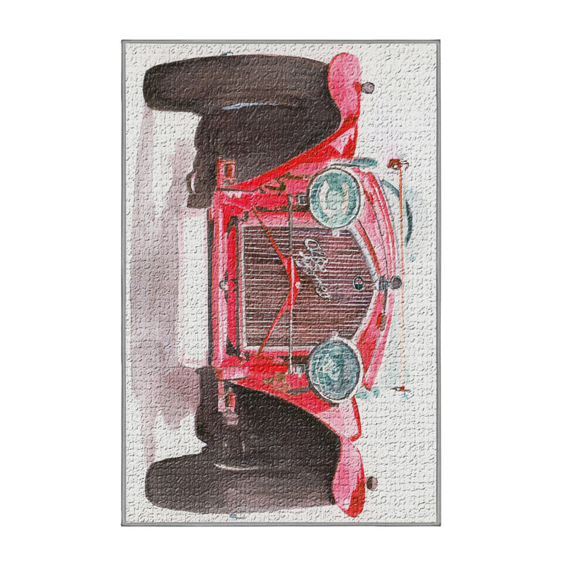Tapis romeo zone grise alfa, Rectangle 4 pi x 6 pi