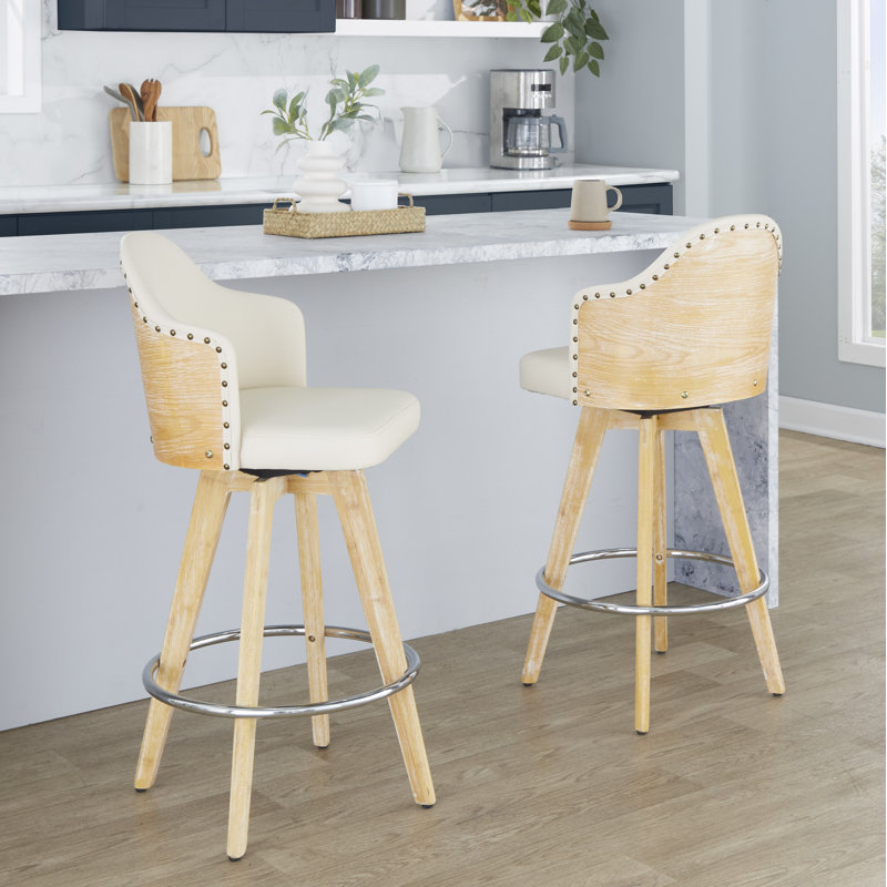 Tabouret de comptoir à hauteur fixe 26 po Ahoy - ensemble de 2