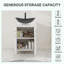 Meuble-lavabo autoportant avec lavabo