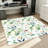 Watercolor Floral Area Rug, Botanical Print Accent, Soft Washable Non-Slip Floor Mat for Living Room, Bedroom, Entryway, Boho Home Decor, Indoor Office and Dining Spaces-129764626