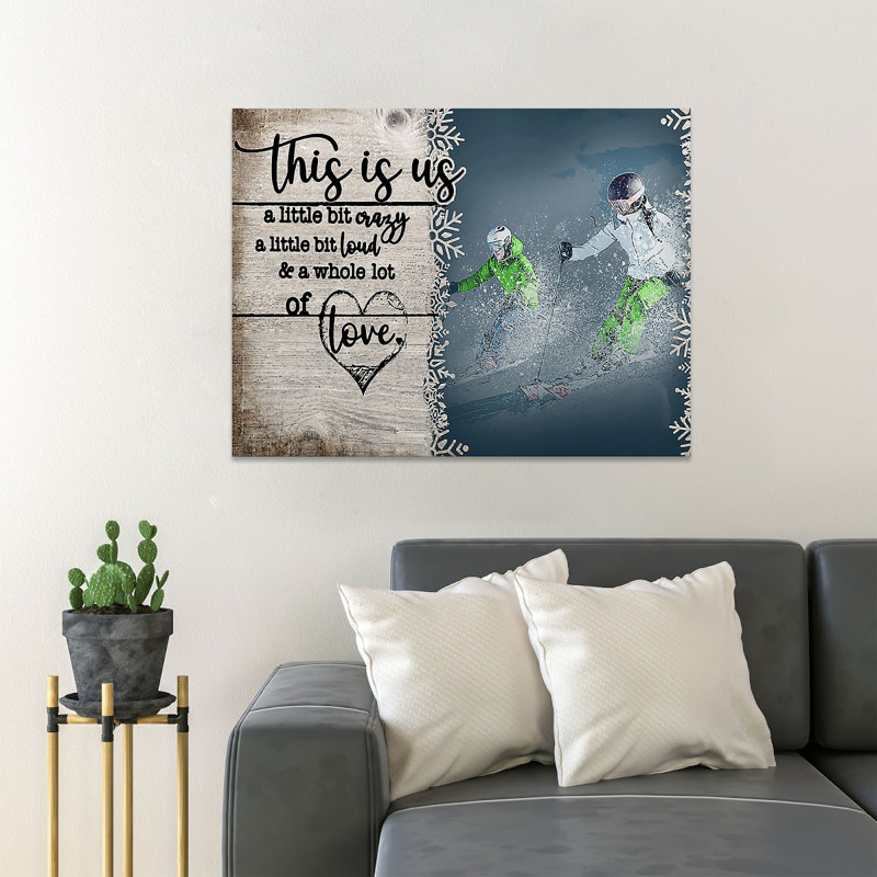 People Peopleing - This Is Us - 1 pièce, reproduction d'art graphique sur toile tendue, H 11 po x l 14 po x P 2 po