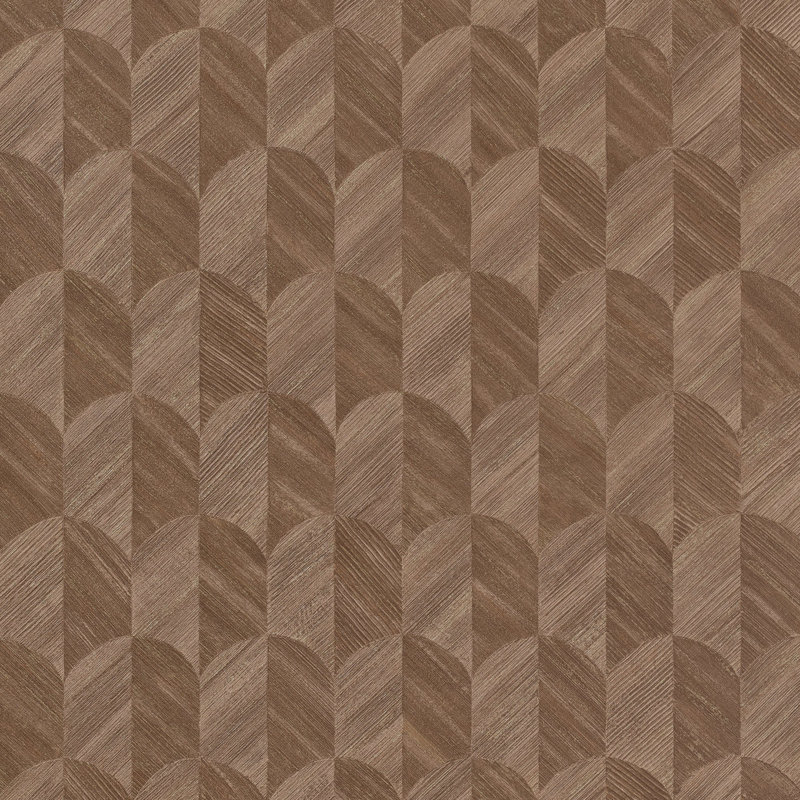 Surfaces Collection Geometric Prism Wallpaper Roll, Bronze