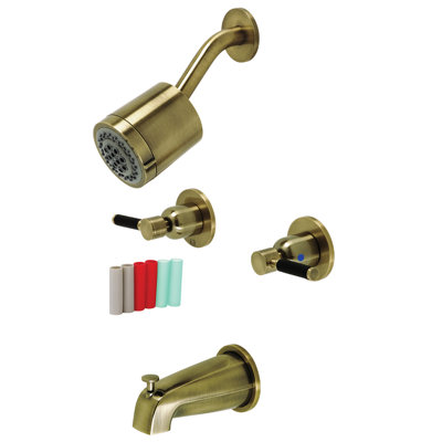 Kingston Brass Kaiser Double-Handle Tub and Shower Faucet