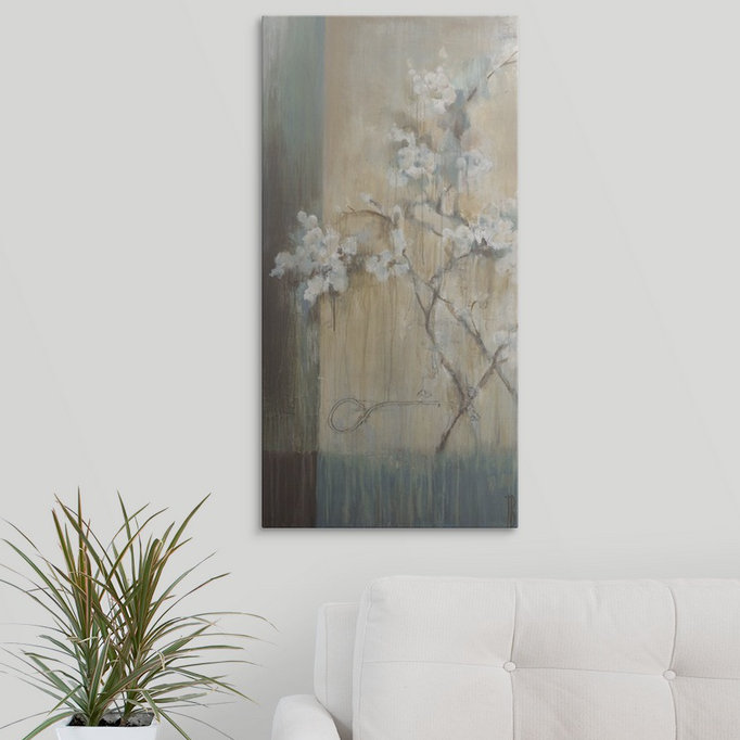«Anjrue Crystal Branches» par Terri Burris, reproduction d'art, H 24 po x l 12 po x P 1,5 po, Toile