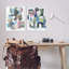 Ensemble de 2 giclées encadrées Retro Pastel Geometrics, design par Coco Good-1592178153-1592178152
