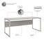 Bureau et piédestal mobile à 3 tiroirs-70328108-70328114