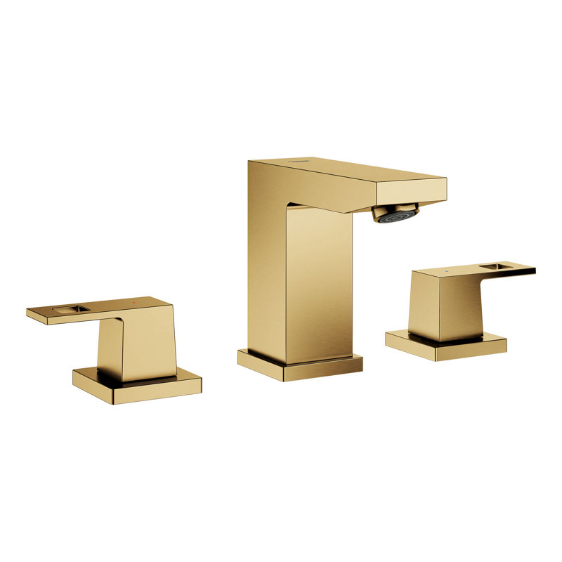 Eurocube® Widespread Bathroom Faucet, Brushed Cool Sunrise