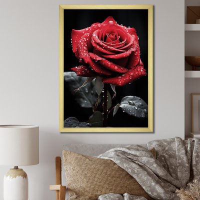 Collyn - rouge, noir, rose, élégance IV - imprimé