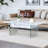 Lift-Top Coffee Table With Storage, Sturdy Tempered Glass Legs, Space-Saving Design For Living Room And Office-129268647