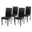 Ensemble de table de salle à manger 5 pièces, 4 chaises rembourrées en bois massif Falabella-1146959967-1146959966